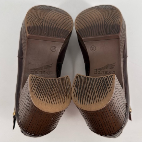 DANSKO Dabney Brown Leather Heel Boots 37 - Picture 8 of 8